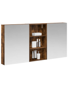Set di Armadi da Bagno con lo scaffale 3 pcs 140 x 14,5 x 70 cm 2