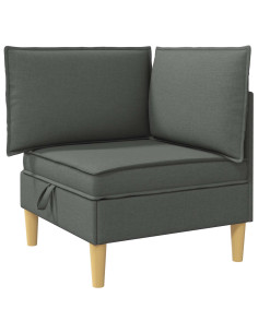 Pouf contenitore Grigio scuro 2