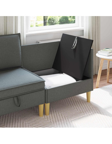 Pouf contenitore Grigio scuro