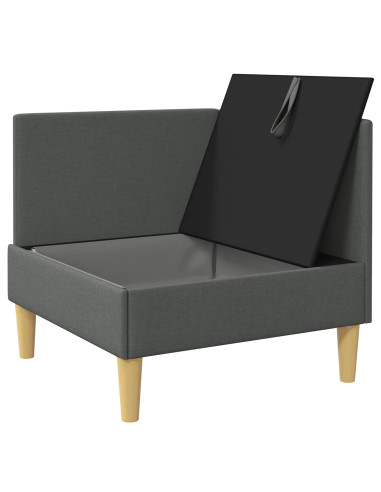 Pouf contenitore Grigio scuro