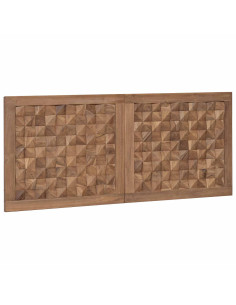 Testiera Naturale 120 cm Legno di teak solido 2