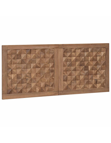 Testiera Naturale 120 cm Legno di teak solido