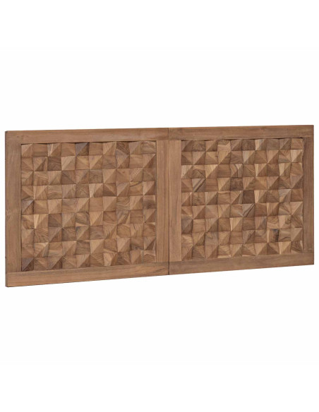 Testiera Naturale 120 cm Legno di teak solido