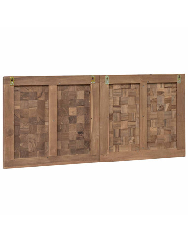 Testiera Naturale 120 cm Legno di teak solido