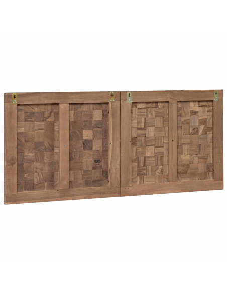 Testiera Naturale 120 cm Legno di teak solido
