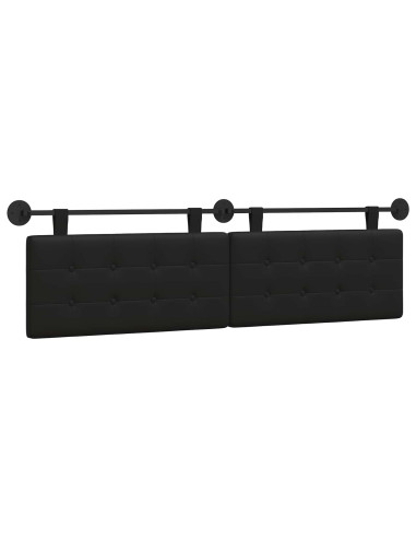Testata appesa Nero 170 x 55 x 5 cm Pelle Sintetica