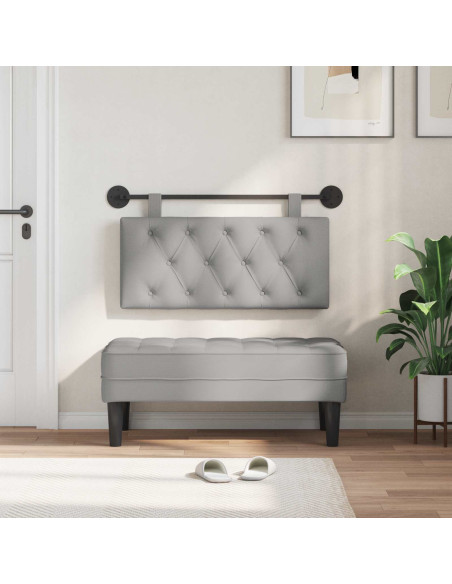 Testata appesa Grigio Nuvola 100 x 55 x 7 cm Tessuto