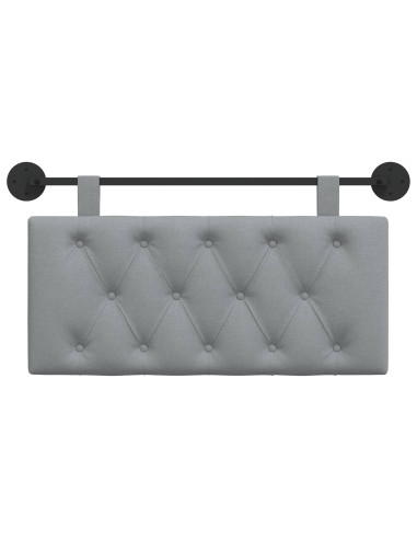 Testata appesa Grigio chiaro 100 x 55 x 7 cm Tessuto
