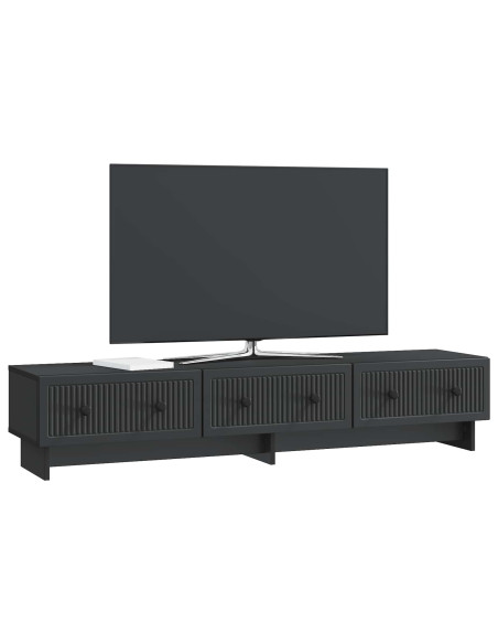 Mobile TV Nero 147 x 34,5 x 30 cm Legno ingegnerizzato