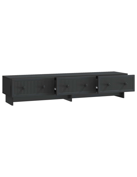 Mobile TV Nero 147 x 34,5 x 30 cm Legno ingegnerizzato