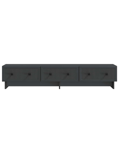 Mobile TV Nero 147 x 34,5 x 30 cm Legno ingegnerizzato