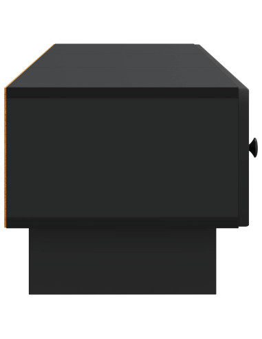 Mobile TV Nero 147 x 34,5 x 30 cm Legno ingegnerizzato