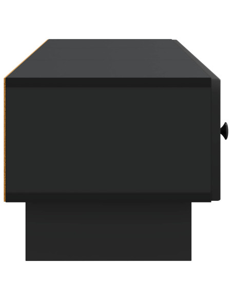 Mobile TV Nero 147 x 34,5 x 30 cm Legno ingegnerizzato