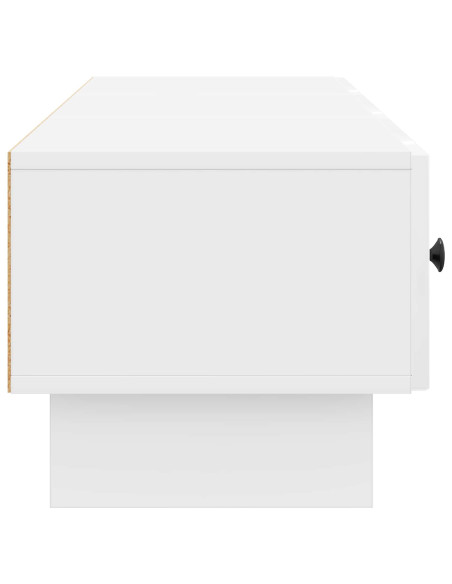 Mobile TV Bianco Lucido 147 x 34,5 x 30 cm Legno ingegnerizzato