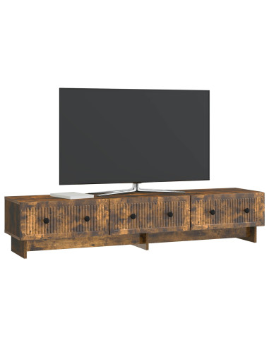 Mobile TV Rovere Fumo 147 x 34,5 x 30 cm Legno ingegnerizzato