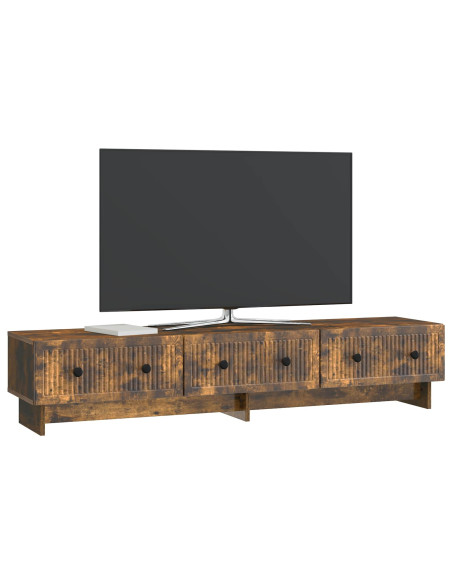 Mobile TV Rovere Fumo 147 x 34,5 x 30 cm Legno ingegnerizzato