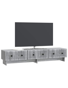 Mobile TV Grigio Sonoma 147 x 34,5 x 30 cm Legno ingegnerizzato 2