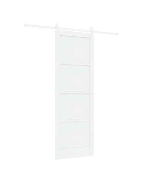 Porta scorrevole Bianco 83 x 232 cm Legno Massello di Pino
