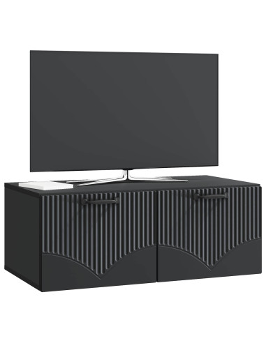 Mobile Porta TV da Muro Nero 78,5 x 41 x 30 cm