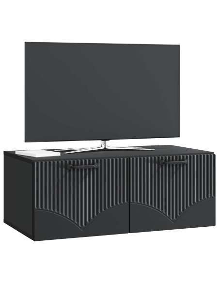Mobile Porta TV da Muro Nero 78,5 x 41 x 30 cm