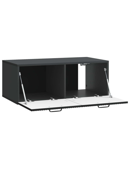 Mobile Porta TV da Muro Nero 78,5 x 41 x 30 cm
