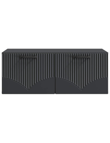 Mobile Porta TV da Muro Nero 78,5 x 41 x 30 cm