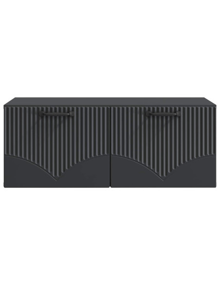 Mobile Porta TV da Muro Nero 78,5 x 41 x 30 cm