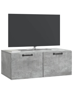 Mobile Porta TV da Muro Grigio Cemento 78,5 x 41 x 30 cm 2