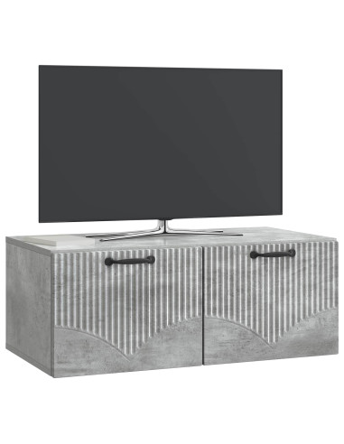Mobile Porta TV da Muro Grigio Cemento 78,5 x 41 x 30 cm