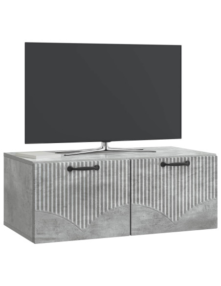 Mobile Porta TV da Muro Grigio Cemento 78,5 x 41 x 30 cm