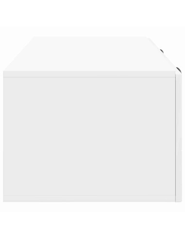 Mobile Porta TV da Muro Bianco Lucido 78,5 x 41 x 30 cm