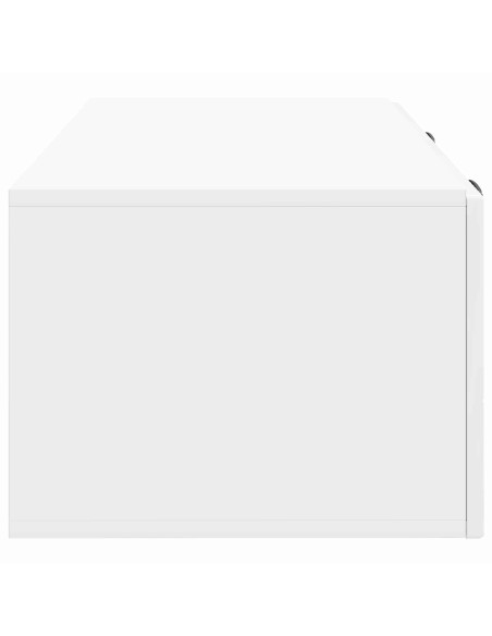 Mobile Porta TV da Muro Bianco Lucido 78,5 x 41 x 30 cm
