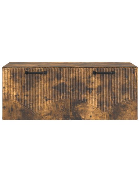 Mobile Porta TV da Muro Rovere Fumo 78,5 x 41 x 30 cm