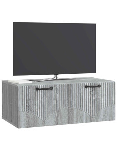 Mobile Porta TV da Muro Grigio Sonoma 78,5 x 41 x 30 cm 2