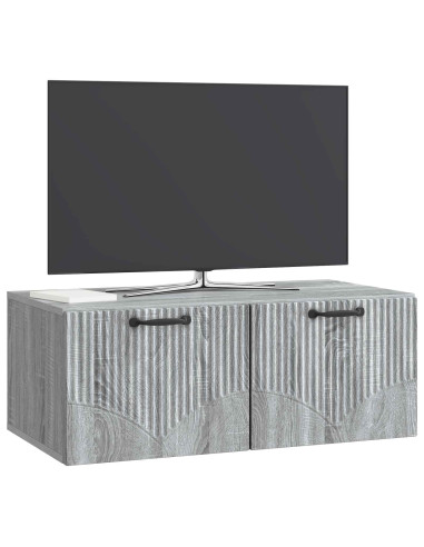 Mobile Porta TV da Muro Grigio Sonoma 78,5 x 41 x 30 cm