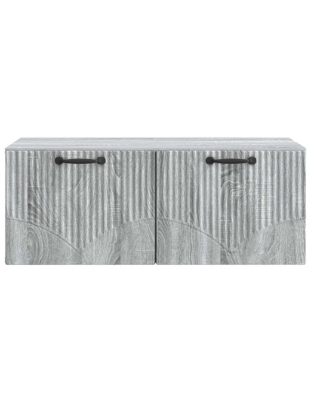 Mobile Porta TV da Muro Grigio Sonoma 78,5 x 41 x 30 cm