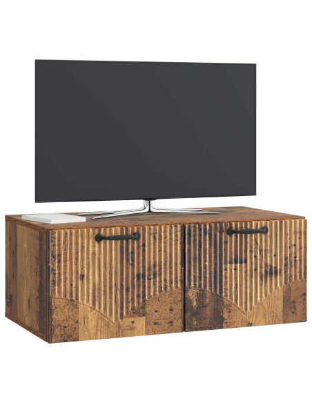 Mobile Porta TV da Muro Legno antico 78,5 x 41 x 30 cm