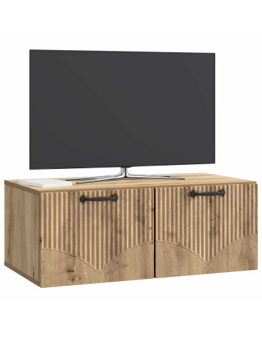 Mobile Porta TV da Muro Rovere Artigianale 78,5 x 41 x 30 cm