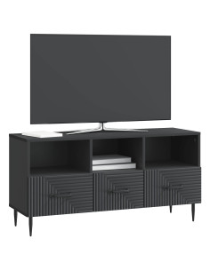 Mobile TV Nero 102 x 34,5 x 50 cm Legno ingegnerizzato 2