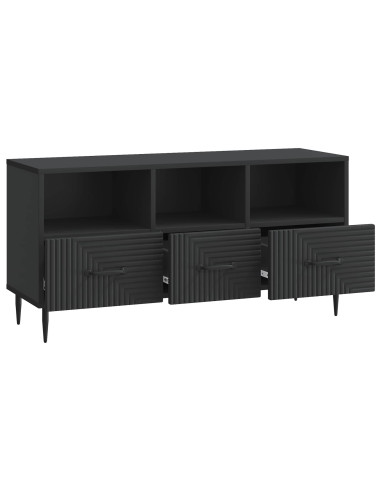Mobile TV Nero 102 x 34,5 x 50 cm Legno ingegnerizzato