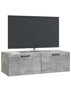 Mobile Porta TV da Muro Grigio Cemento 98 x 41 x 30 cm 2