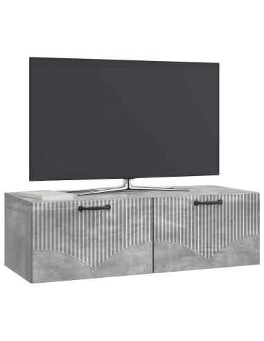 Mobile Porta TV da Muro Grigio Cemento 98 x 41 x 30 cm