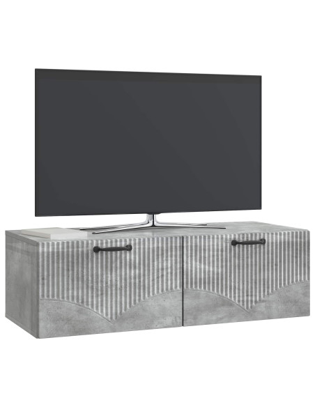 Mobile Porta TV da Muro Grigio Cemento 98 x 41 x 30 cm