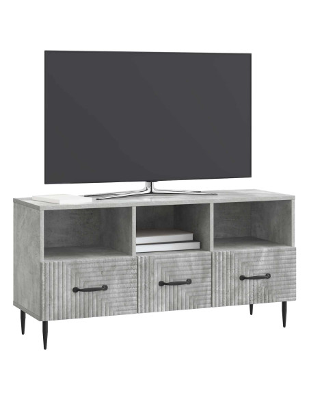 Mobile TV con cassetto Grigio Cemento 102 x 34,5 x 50 cm