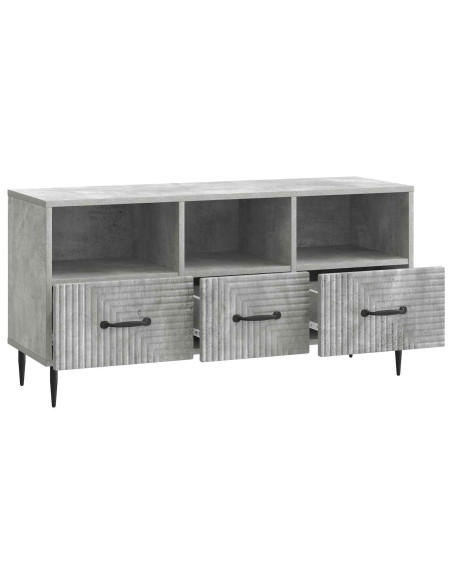 Mobile TV con cassetto Grigio Cemento 102 x 34,5 x 50 cm