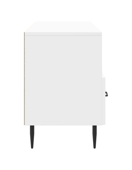 Mobile TV Bianco Lucido 102 x 34,5 x 50 cm Legno ingegnerizzato