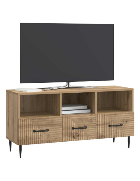 Mobile TV con cassetto Rovere Artigianale 102 x 34,5 x 50 cm