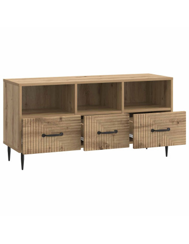 Mobile TV con cassetto Rovere Artigianale 102 x 34,5 x 50 cm