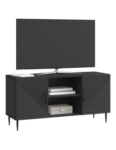 Mobile TV Nero 102 x 34,5 x 50 cm Legno ingegnerizzato 2