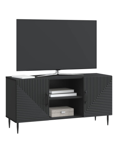 Mobile TV Nero 102 x 34,5 x 50 cm Legno ingegnerizzato